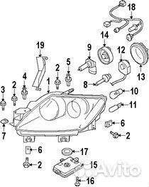 Провод блока розжига ксеноновой лампы Mazda CX 7