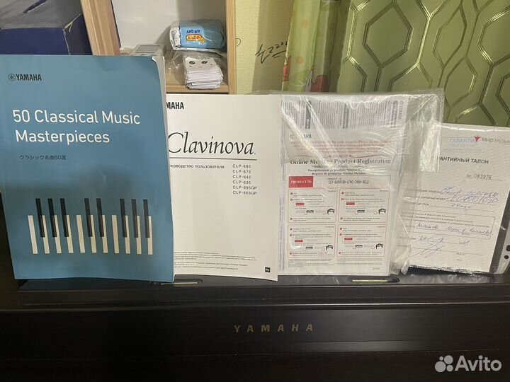 Цифровое пианино yamaha clavinova clp 645