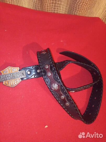 Ремень кожаный ручной работы