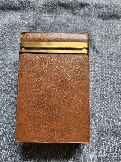 Футляр для карт-кожа с металлом