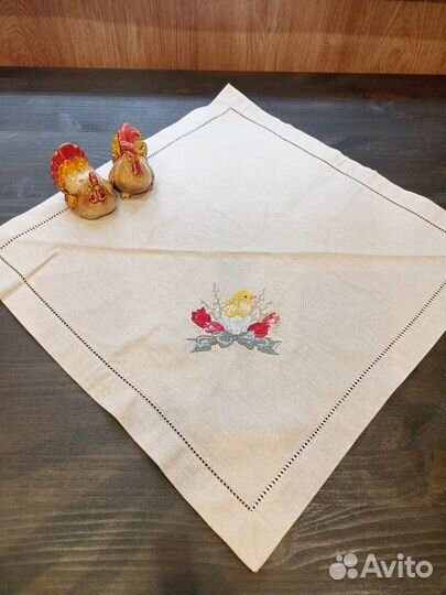 Салфетки льняные с вышивкой