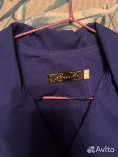 Платье женское 46 48 на запах синее