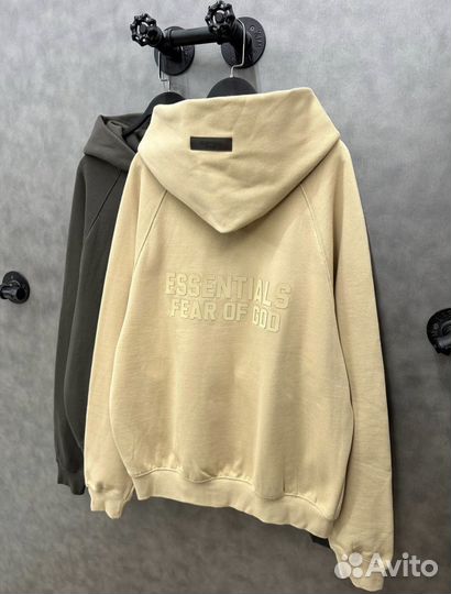 Зип худи essentials fear of god