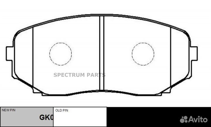 Ckmz-65 Колодки тормозные дисковые перед CTR GK071