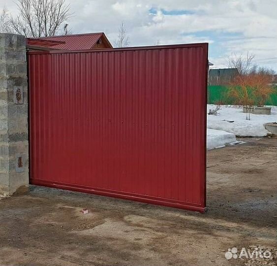 Откатные, распашные ворота под ключ