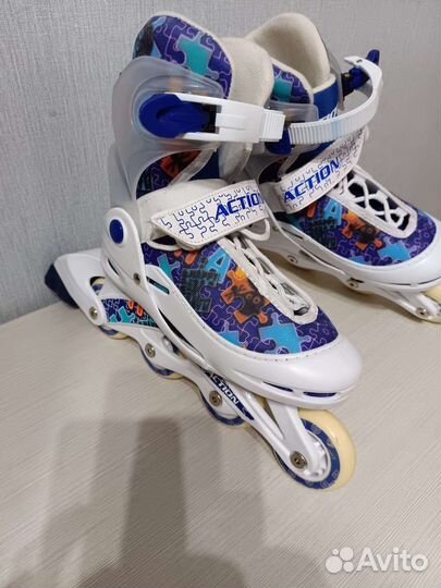 Роликовые коньки детские раздвижные