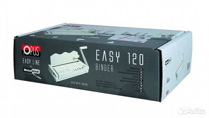 Переплетчик (металбинд) Atlas Easy 120, новый