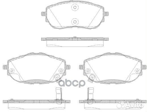 1561 02 колодки дисковые п. Toyota Corolla, Au