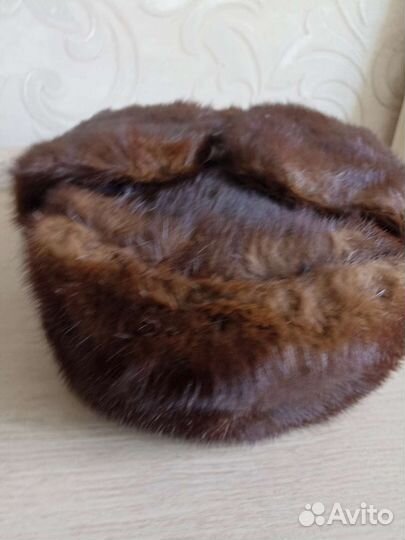 Норковая шапка мужская ушанка