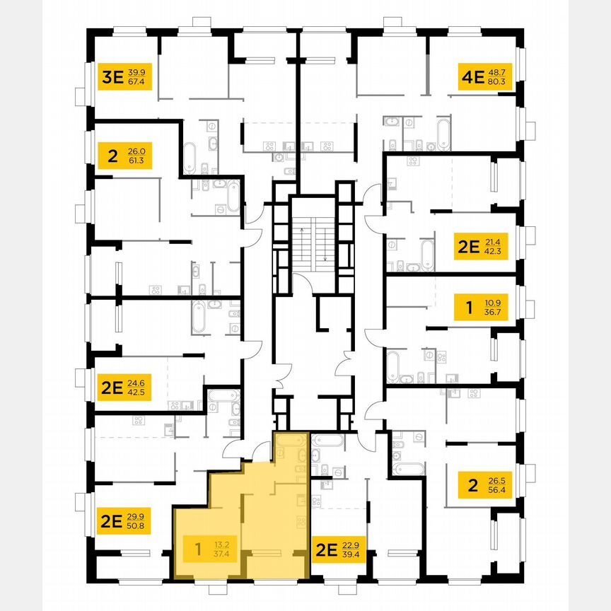 1-к. квартира, 37,4 м², 10/18 эт.