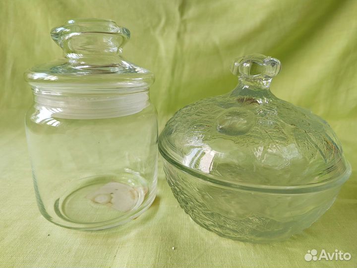 Графин, сахарницы, вазы, доска разделочная, фляжки