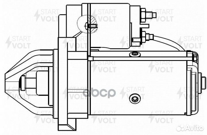 Стартер для а/м Mercedes-Benz Sprinter W906 (06