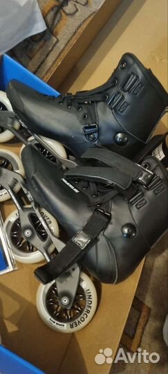 Ролики powerslide kaze black 110 размер 44