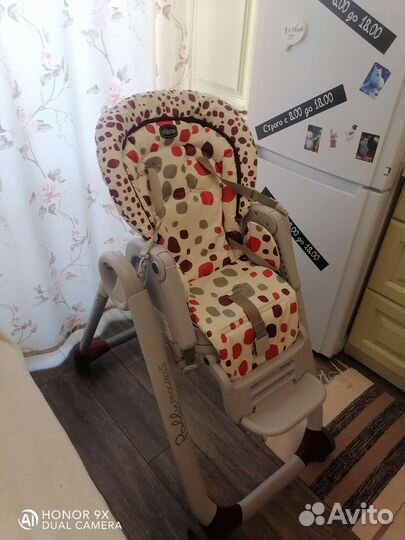 Стульчик для кормления chicco polly progress 5