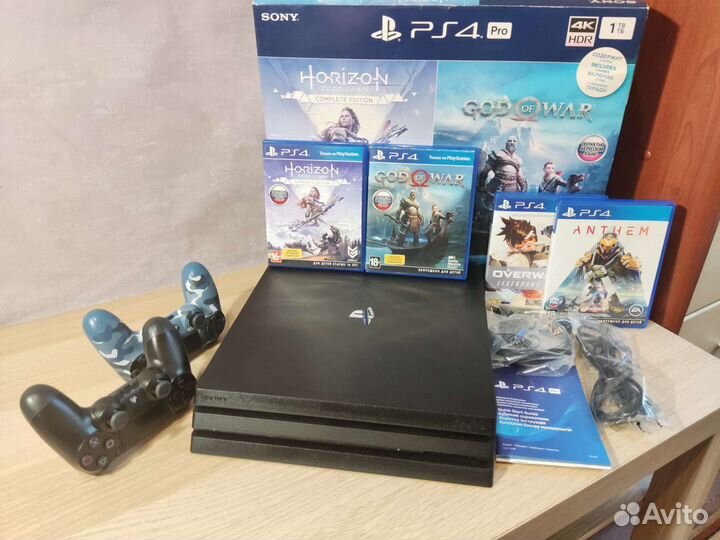 SonyPlayStation 4Pro 1TB NEW+Игры