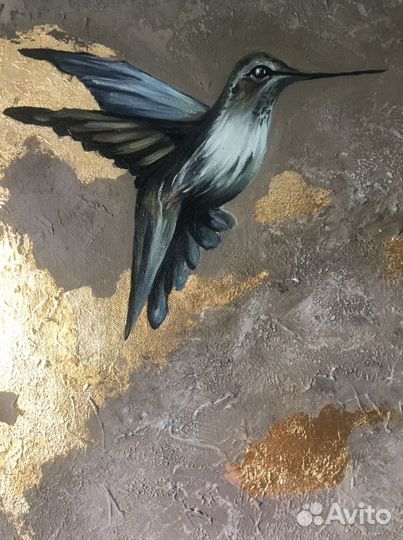 Интерьерная картина с зотой поталью