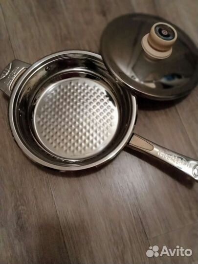 Сковорода новая, толстое дно, нержавеющая сталь