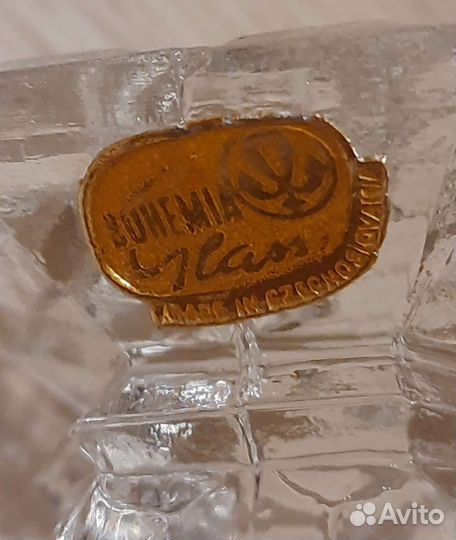 Ваза из Богемского стекла (Чехословакия)