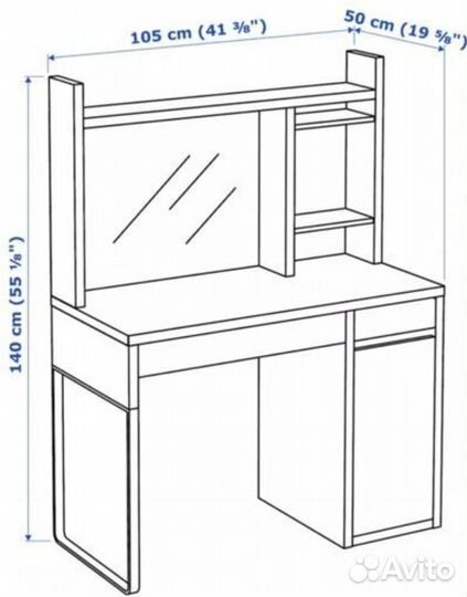 Стол письменный Микке Икеа бу