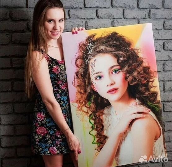 Холст с фото (портрет)