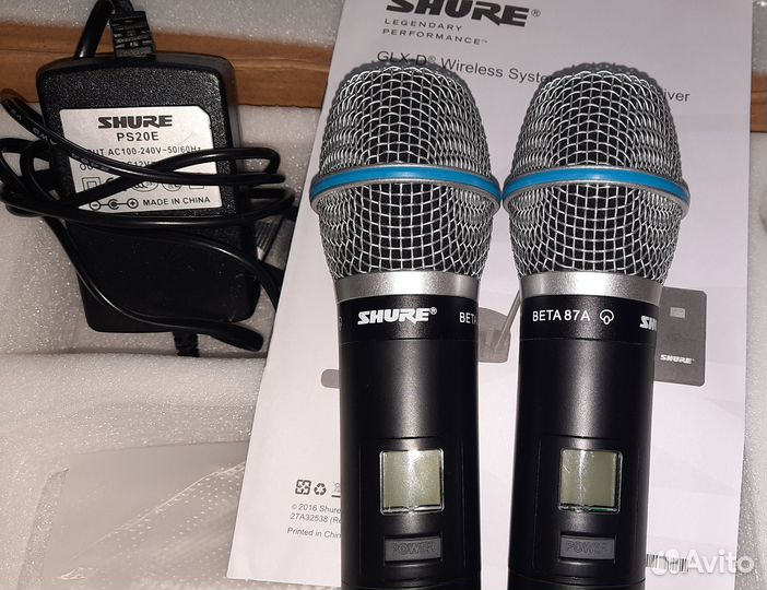 Микрофоны Shure Beta 87A 2шт Вокальные Радио с Док