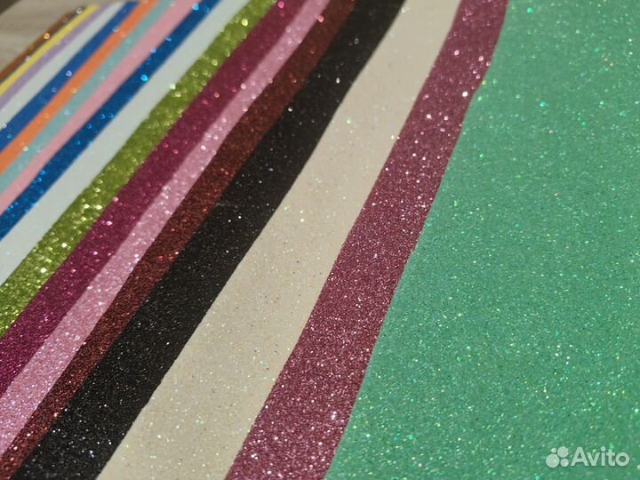 Фоамиран глиттерный