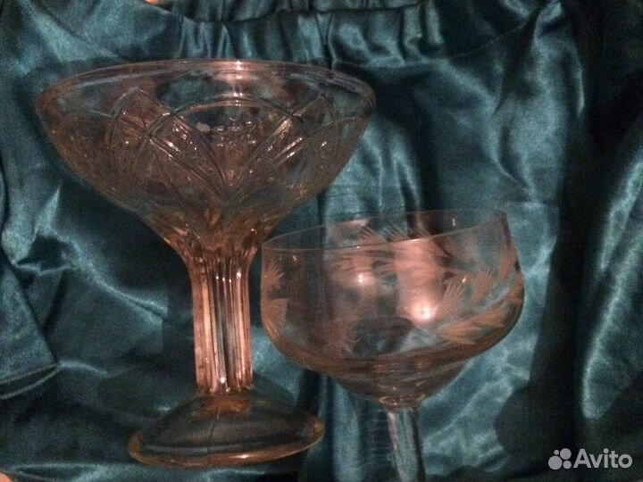 Хрусталь фарфор СССР стаканы рюмки