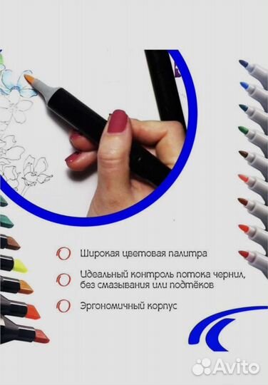 Маркеры для скетчинга 80шт