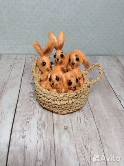 Игрушка для куклы- зайчик тедди