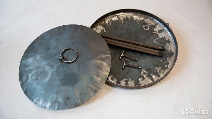 Садж сковорода на ножках «костер» 40 см