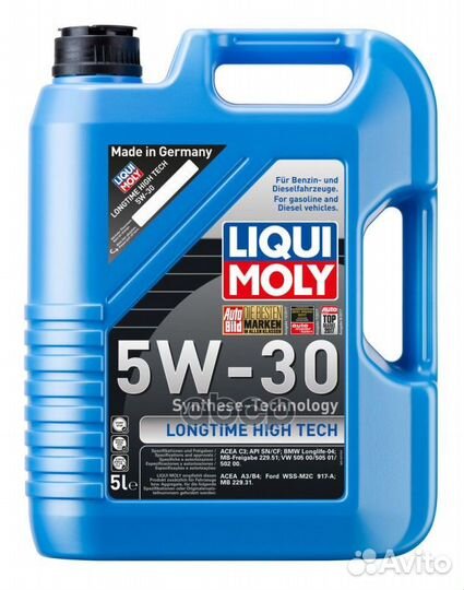 Масло моторное liqui moly Longtime HT 5W-30, 5