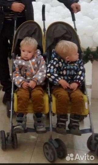 Санки коляска для двойни