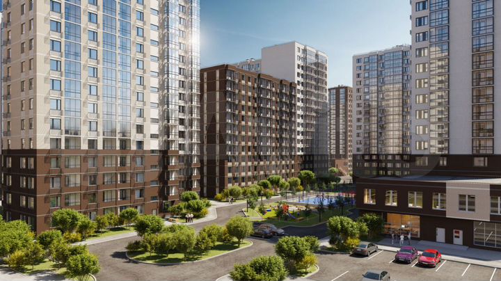 3-к. квартира, 64 м², 3/17 эт.