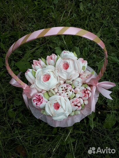 Букеты из зефира и безе