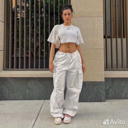 Широкие брюки-карго