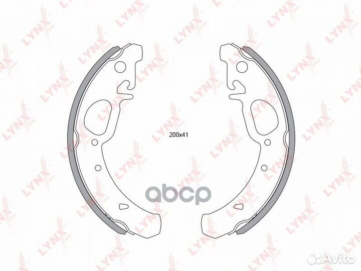 Колодки тормозные барабанные (+ABS) зад 1,5