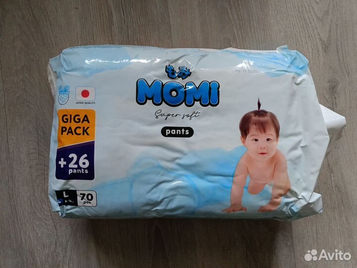 Трусики 4 momi L super soft 70шт 2 пачки