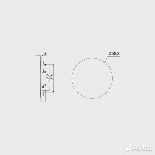 Накладка нерж. сталь мат. золото iddis (capmg00i5