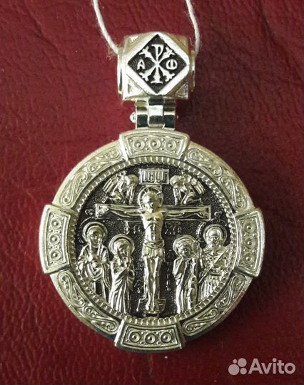 Серебряный православный образок