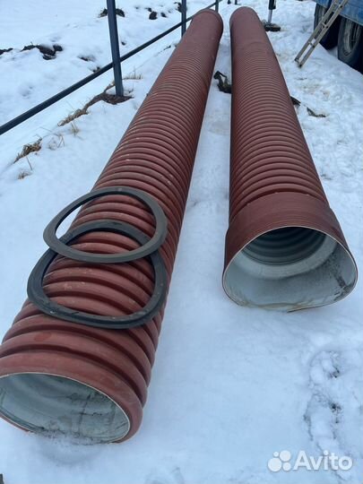 Труба двустенная гофрированная пнд