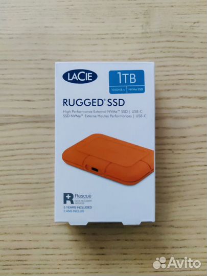 Lacie rugged SSD 1TB новый