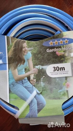 Шланг поливочный 30м новый 4 слоя, не перегибается