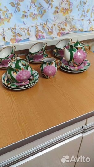 Дулевский сервиз чайный астры