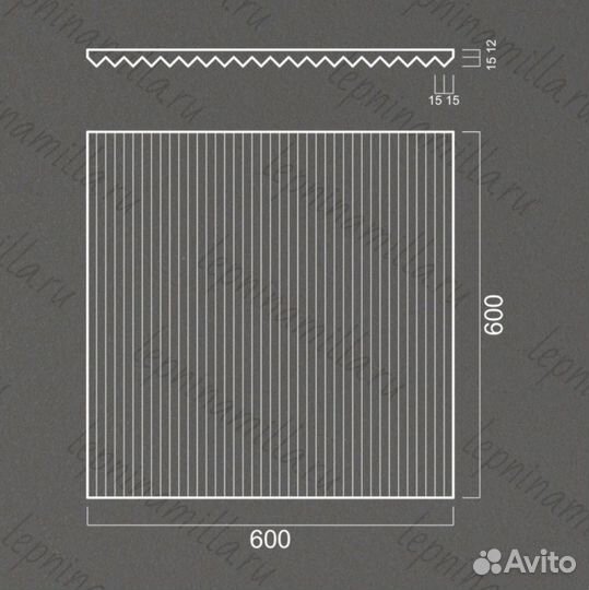 3D панели Artpole Afina, Zigzag, Barcode