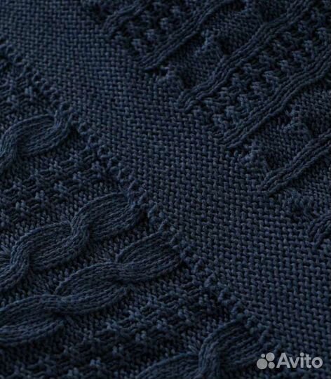 Плед покрывало 150х200 вязаный