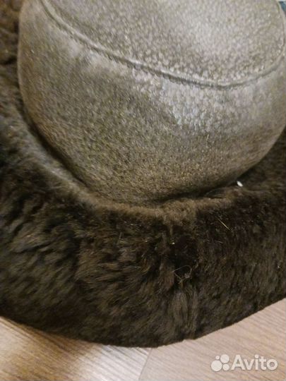 Шапка натуральная кожа мутон