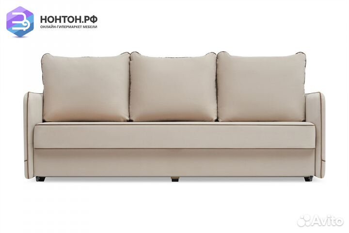 Диван еврокнижка Энерджи 3-х местный бежевый