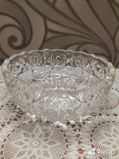 Хрустальный салатник СССР