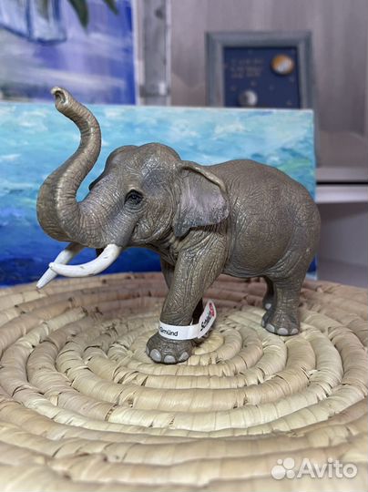 Игрушка schleich слон и носорог новые