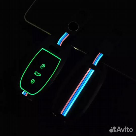 Чехол на ключ Audi / Ауди Grey 2018-2021